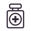 an icon of a medicine bottle